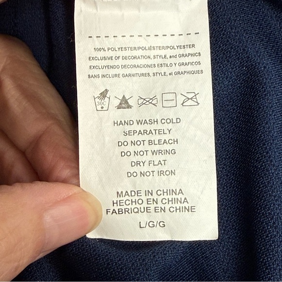 Majestic Patriots Navy White Lace Up NFL Fan Jersey Top Large - Picture 8 of 9